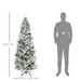 Artificial Christmas Tree – Snow Flocked Design with Metal Base - Samanta Factory