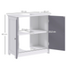 Under-Sink Bathroom Cabinet – 60x60cm Storage Unit with Adjustable Shelf & Pipe Cut-Out - Samanta Factory