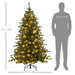 Pre-Lit 6ft Christmas Tree – Warm White LED Lighting - Samanta Factory