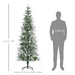 Flocked Artificial Christmas Tree – Snow-Frosted Branches - Samanta Factory