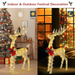 Christmas Reindeer Decoration – Light-Up Outdoor Festive Display - Samanta Factory
