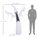 6 FT Inflatable Halloween Ghost – 1.8 m LED Floating Outdoor Decoration - Samanta Factory