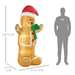 Inflatable Gingerbread Man – LED Glowing Holiday Decoration - Samanta Factory
