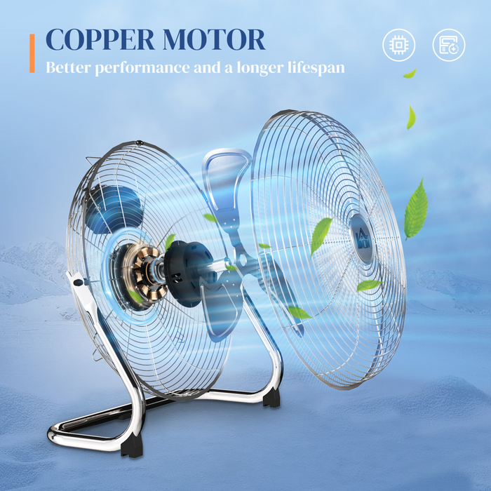 Metal Desk Fan – 3-Speed Settings for Personalized Cooling - Samanta Factory