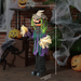 Halloween Pumpkin Scarecrow Animatronic – Touch & Sound Activated with Glowing Red Eyes - Samanta Factory