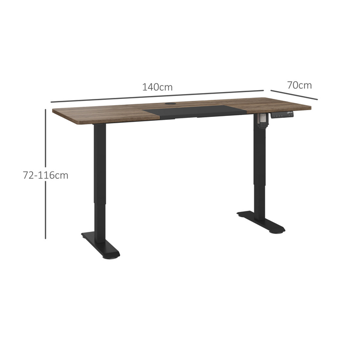 Electric Sit-Stand Desk – Height Adjustable with Memory Presets & Collision Protection