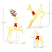 LED Light-Up Reindeer Family – Warm White Outdoor Christmas Display - Samanta Factory