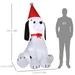 Inflatable Christmas Dog – 6ft Lighted Festive Outdoor Decor - Samanta Factory