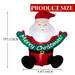 Christmas Inflatable Decoration – Santa With LED Lights - Samanta Factory