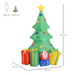 Christmas Inflatable Decoration – 5ft LED Tree with Ornaments - Samanta Factory