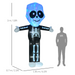 Inflatable Skeleton Ghost – LED Lights & Weatherproof Polyester for Indoor & Outdoor Use - Samanta Factory