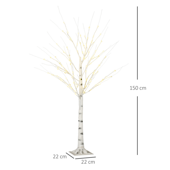 LED Birch Tree – 150cm Pre-Lit Decorative Light Tree - Samanta Factory
