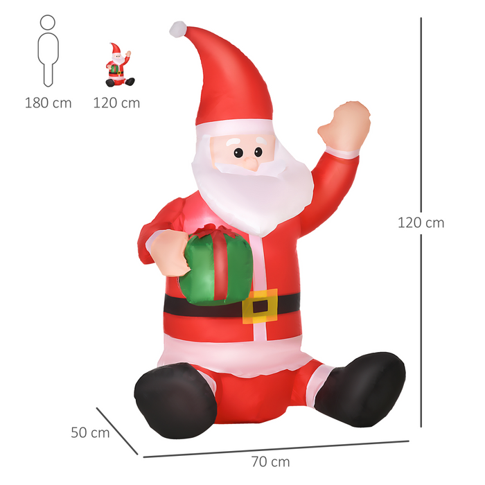 Inflatable Christmas Santa – LED-Lit Outdoor Holiday Display - Samanta Factory