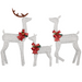 Lighted Christmas Reindeer Set – 3-Piece Family Display - Samanta Factory