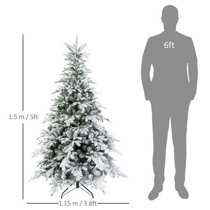 Christmas Tree – Snowy 5ft Pre-Lit Design - Samanta Factory