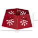 Christmas Tree Stand – Red Hollow Snowflake Design - Samanta Factory