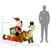 Christmas Inflatable Decoration – 4ft Santa Sleigh with Reindeer - Samanta Factory