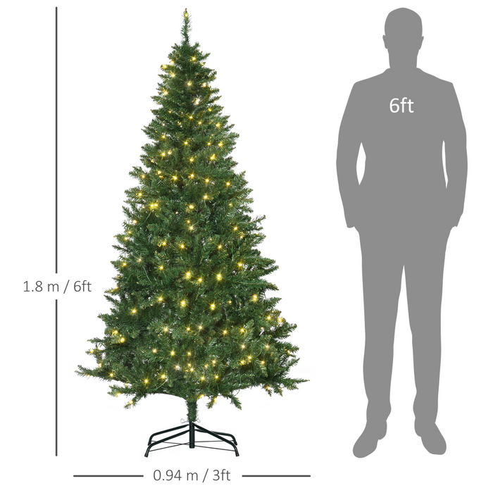 Christmas Tree – 6ft Warm White LED Lighting - Samanta Factory