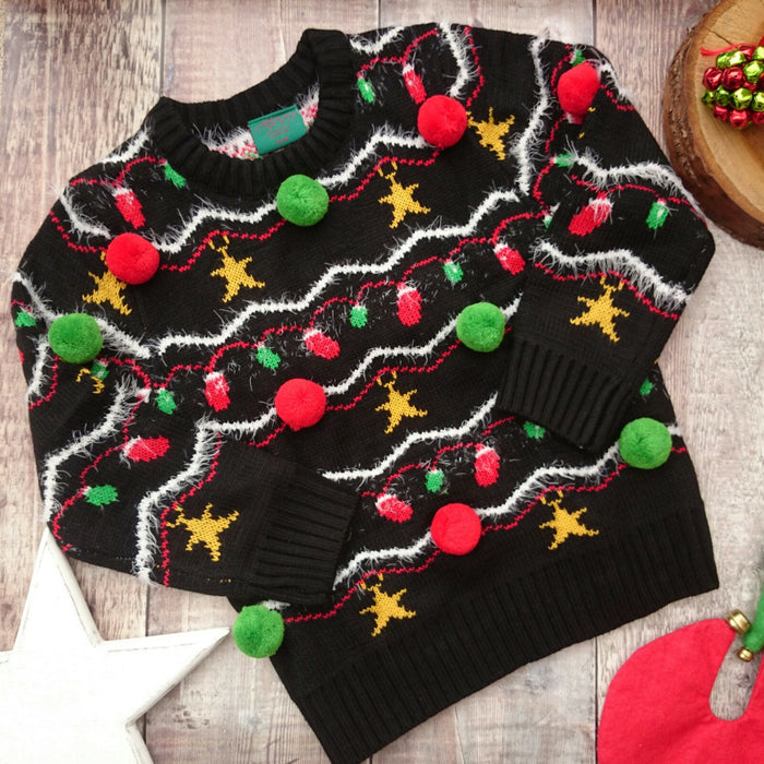 3D Christmas Jumper for Kids - Funny Unisex Xmas Sweater for Boys & Girls
