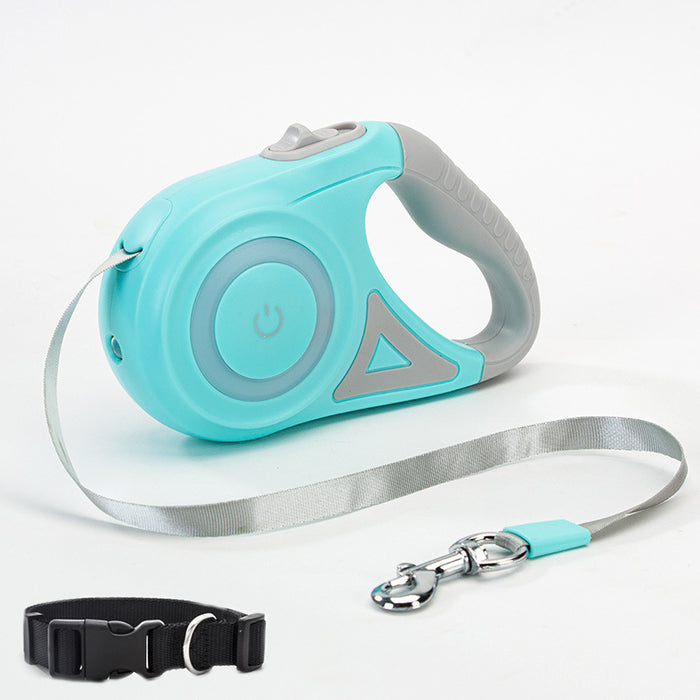 Retractable Dog Leash – One-Button Brake with Scalable Design