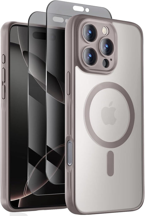 iPhone 13 case with MagSafe compatibility, matte finish, raised camera lens protection, and shockproof corners

