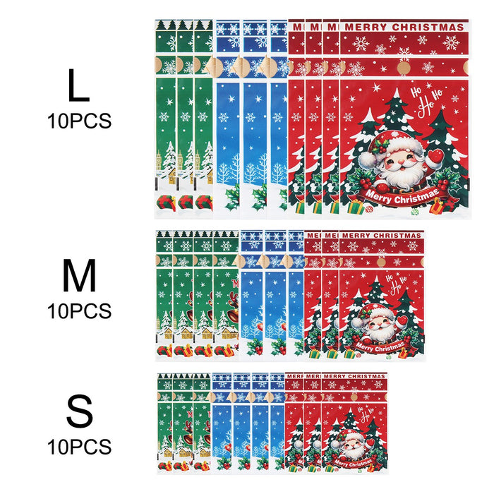 30Pcs Large Christmas Sacks Party Present Gift Bags Drawstring Wrap Storage UK~