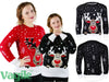 Unisex Women Rudolph Reindeer on Wall Jumper Ladies Christmas Party Warm Wear