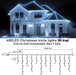 400 LED Icicle Lights 17M Super Bright Christmas Snowing Effect Outdoor Light UK