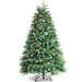 5/6 Feet Artificial Christmas Tree with LED Lights and Tips