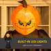 Inflatable Halloween Pumpkin Grim Reaper – 2.1 m Yard Display with LED Lights - Samanta Factory