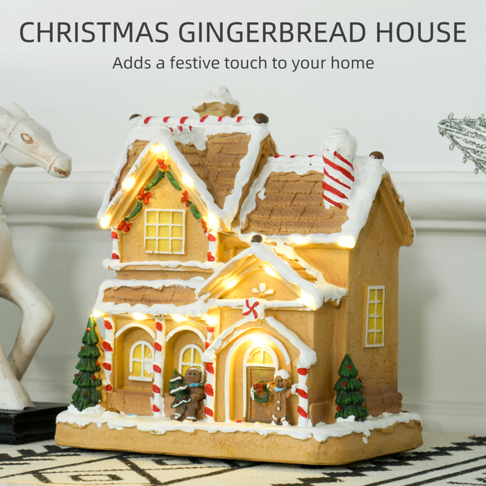 Christmas Gingerbread House – LED Lights & Musical Display - Samanta Factory