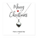 Merry Christmas Mini Gift Hamper with Silver Heart Necklace - Samanta Factory