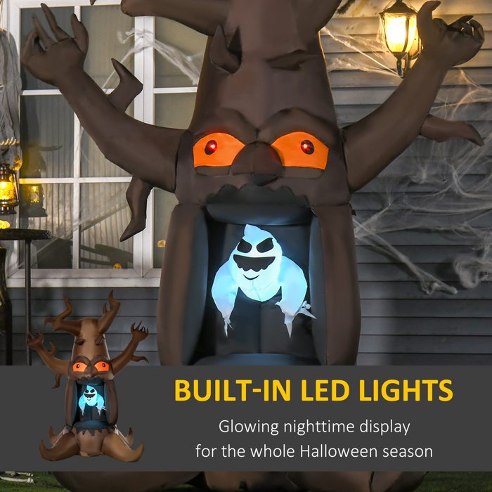 8FT Inflatable Halloween Ghost Tree – 2.4m LED Outdoor Decoration - Samanta Factory