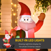 Inflatable Christmas Santa – LED-Lit Outdoor Holiday Display - Samanta Factory