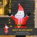 Christmas Inflatable Decoration – 1.2m LED Santa Claus - Samanta Factory