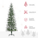 Flocked Artificial Christmas Tree – Snow-Frosted Branches - Samanta Factory