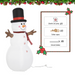 Inflatable Snowman Decoration – Soft-Glow LED Winter Display - Samanta Factory