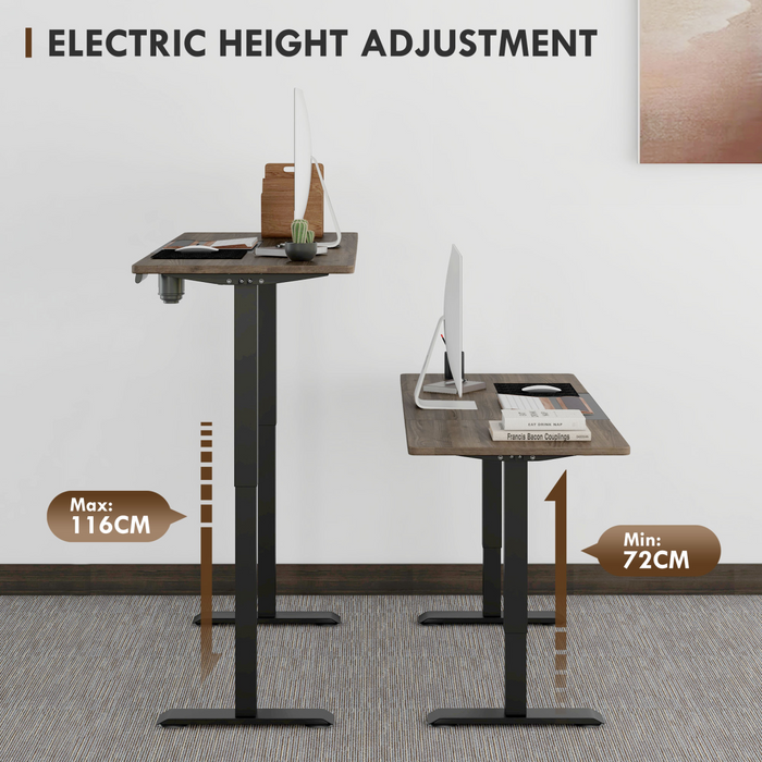 Electric Sit-Stand Desk – Height Adjustable with Memory Presets & Collision Protection