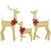 Lighted Christmas Reindeer Family – 3-Piece LED Holiday Set - Samanta Factory