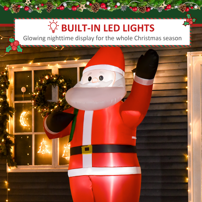 Inflatable Decoration – 8ft LED Lighted Christmas Santa - Samanta Factory
