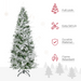Artificial Christmas Tree – Snow Flocked Design with Metal Base - Samanta Factory