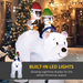 Inflatable Penguin & Polar Bear Display – Light-Up 6.4ft Outdoor Decoration - Samanta Factory