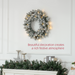 Christmas Wreath – Frosted Pinecones & LED Lights - Samanta Factory