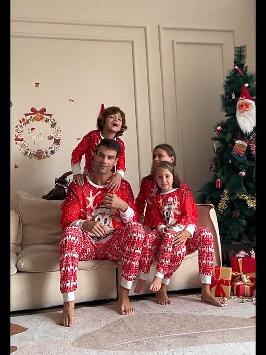 Family Matching Christmas Pyjamas Adult Kids Xmas Nightwear Pajamas Pjs Set NEW
