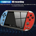 Handheld gaming console with 4.3-inch screen, 1000 built-in retro games, TV output, and dual control setup

