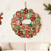 Christmas Front Door Hanging Ornament – Holiday Wreath Home Wall Decoration