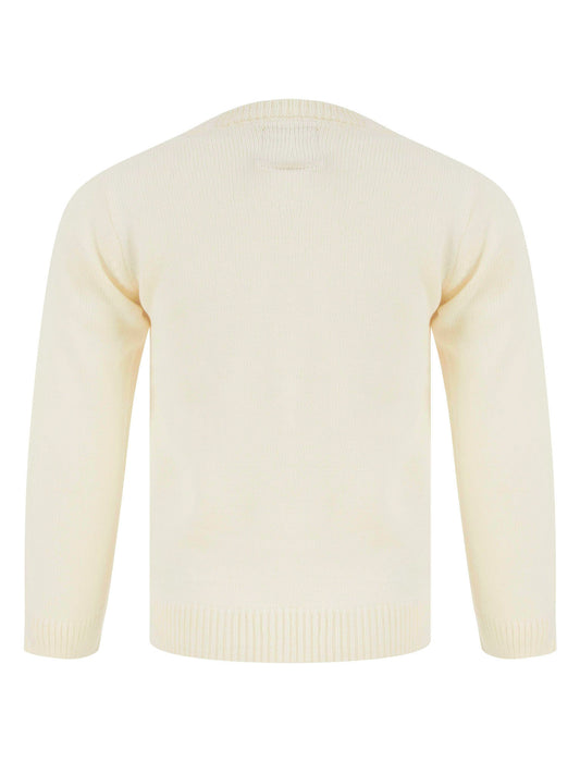 Kid'S Girl'S Christmas Jumper Sequin Reindeer Knitted Xmas Pullover Sweater Top