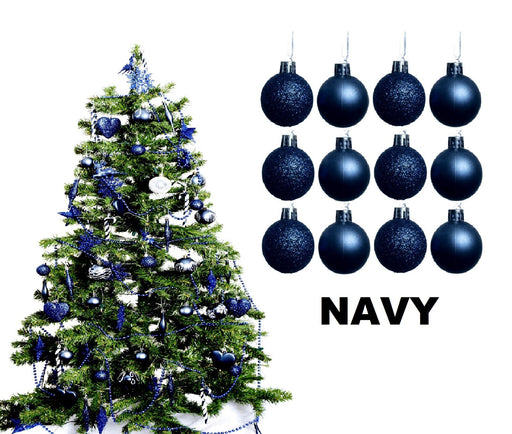 12Pc Christmas Tree Baubles, Tree Decorations, Xmas Bauble Decorations/Or