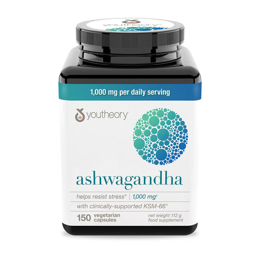 High-strength ashwagandha supplement with KSM-66 for stress support and cortisol balance

