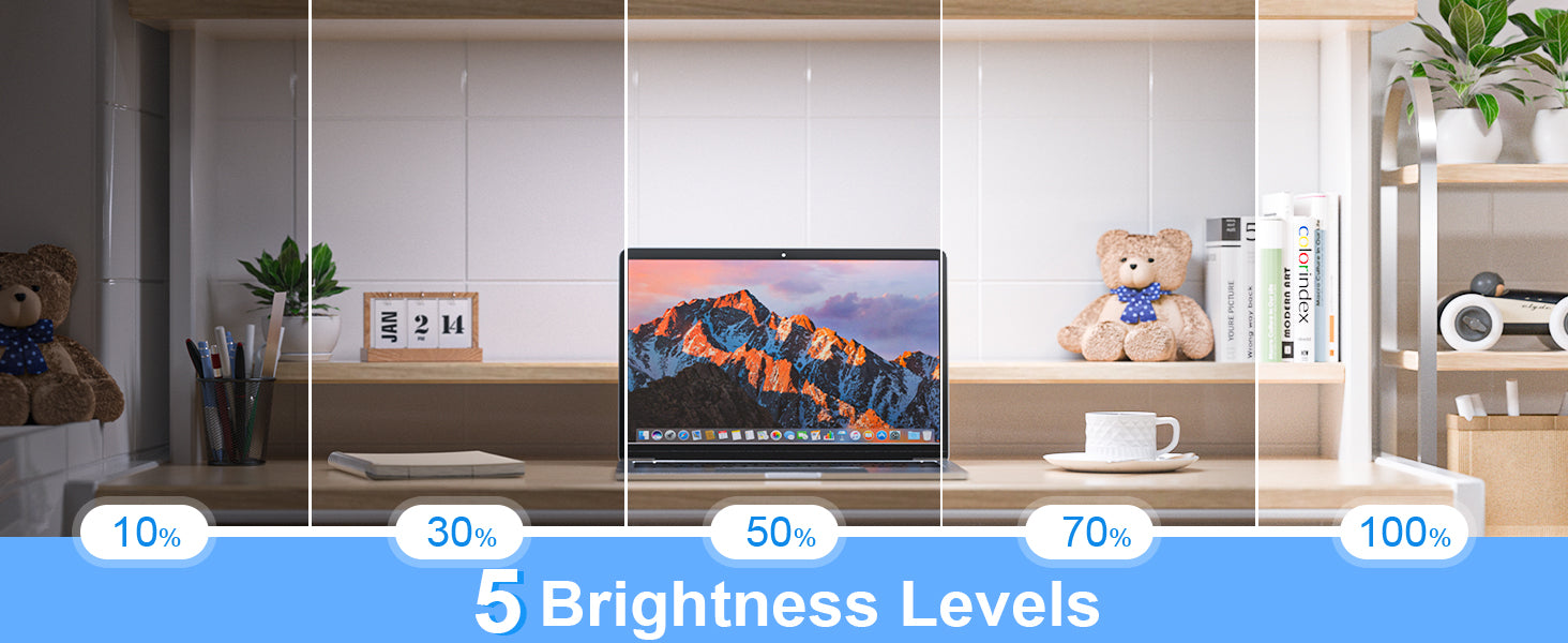 Rechargeable LED Night Light Bar – 3 Color Modes, Touch & Remote Control, Magnetic USB Desk Lamp - Samanta Factory